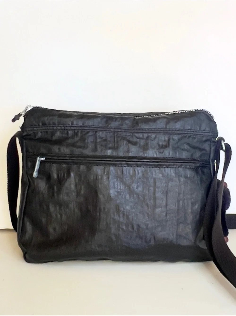 Kipling Black Nylon Messenger Crossbody